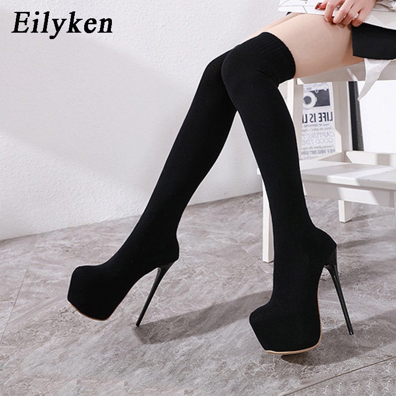 Eilyken-Cuissardes à talons pl - Sock Boot Women avis et prix