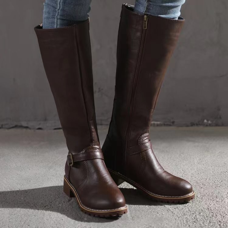 Bottes d'équitation d'hiver po - Knee High Boots Women avis et prix