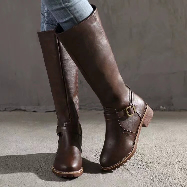 Bottes d'équitation d'hiver po - Knee High Boots Women avis et prix
