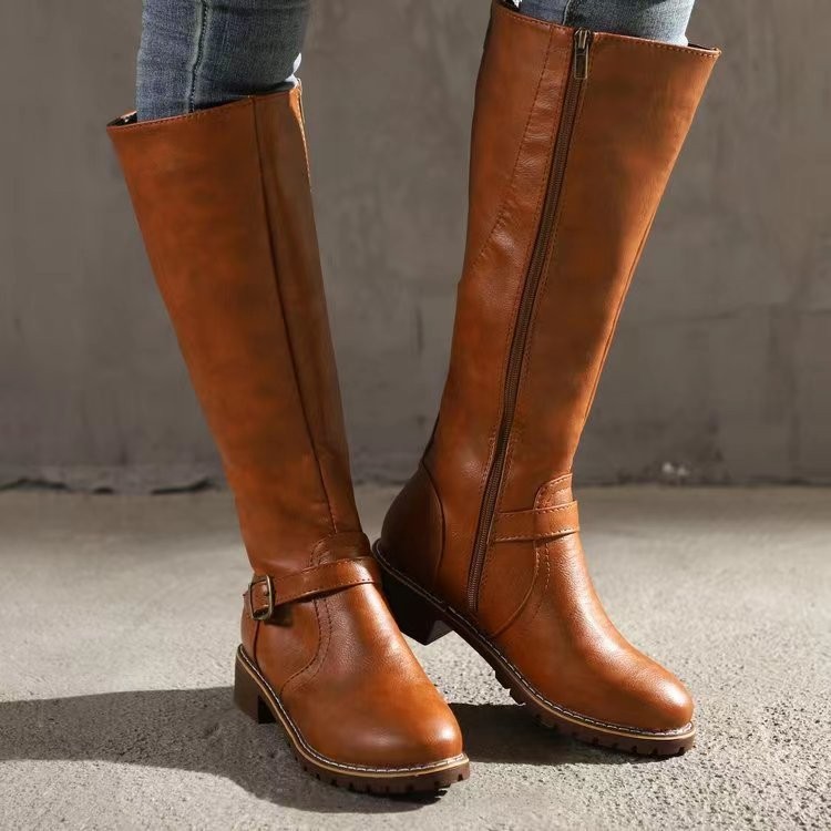 Bottes d'équitation d'hiver po - Knee High Boots Women avis et prix
